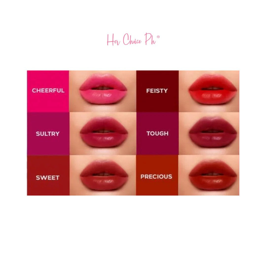 Her Choice PH Satin Lips HD Matte Liptint CHEERFUL SHADE 5ML - Velvet Lip Tint . Soft Satin Finish