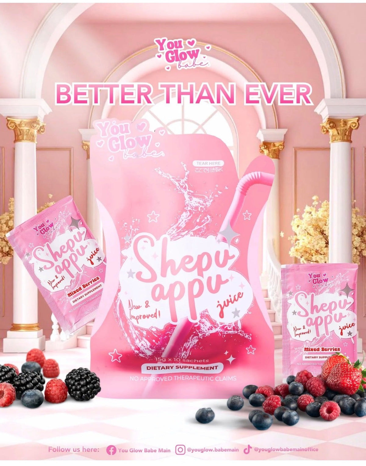 You Glow Babe-SHEPPU APPU NEW & IMPOVED JUICE 150g (NEW FORMULA WITH prebiotic & probiotic)