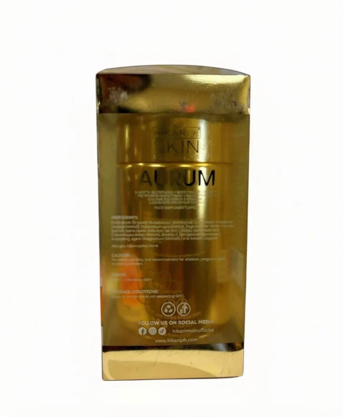Hikari skin essentials AURUM S-Acetyl Glutathione Antioxidant complex with Sakura. White tomato & ceramide- Skin Support Supplement -60 Caps