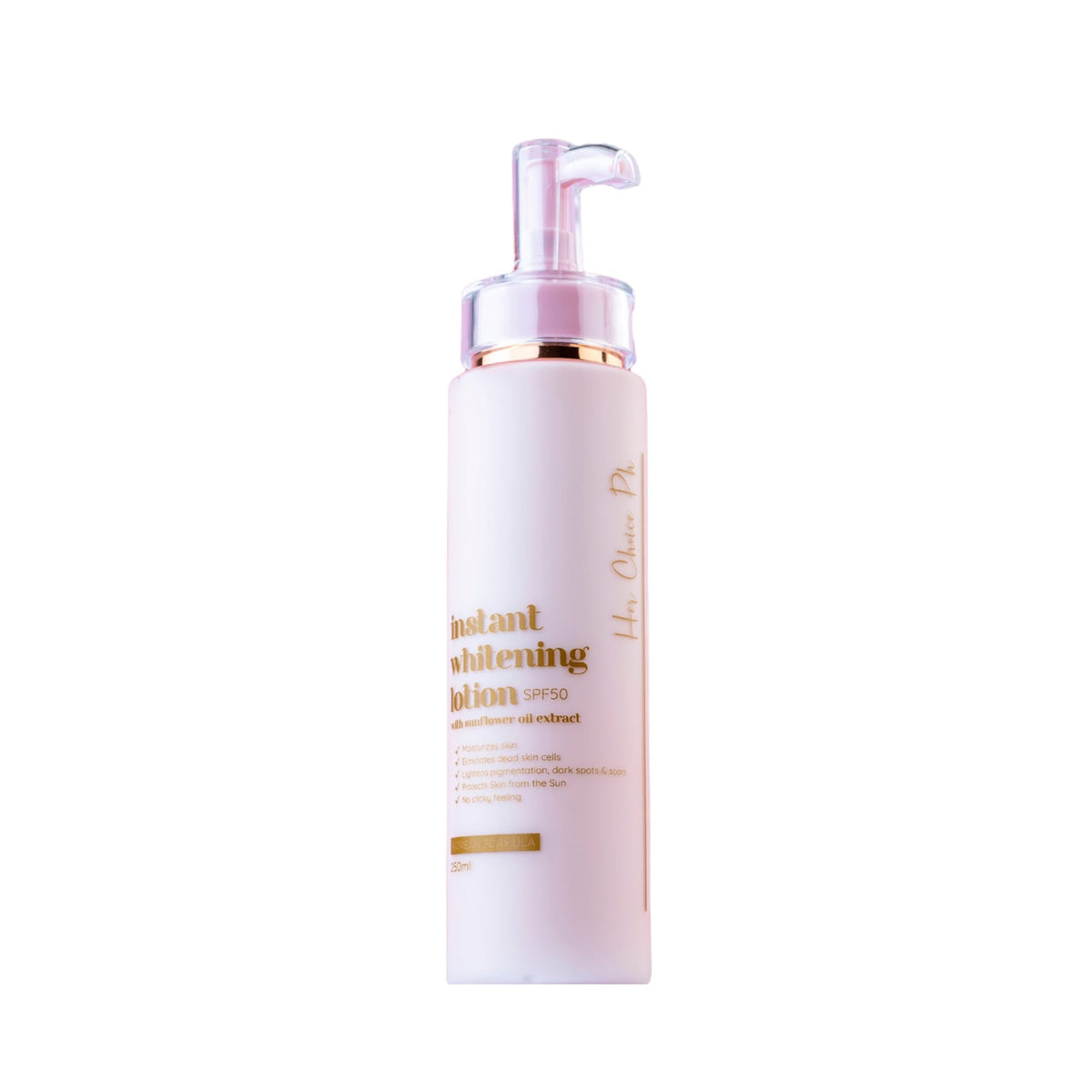 Her choice Ph - Instant whitening Lotion SPF50 With Sunflower Oil Extract -250ml