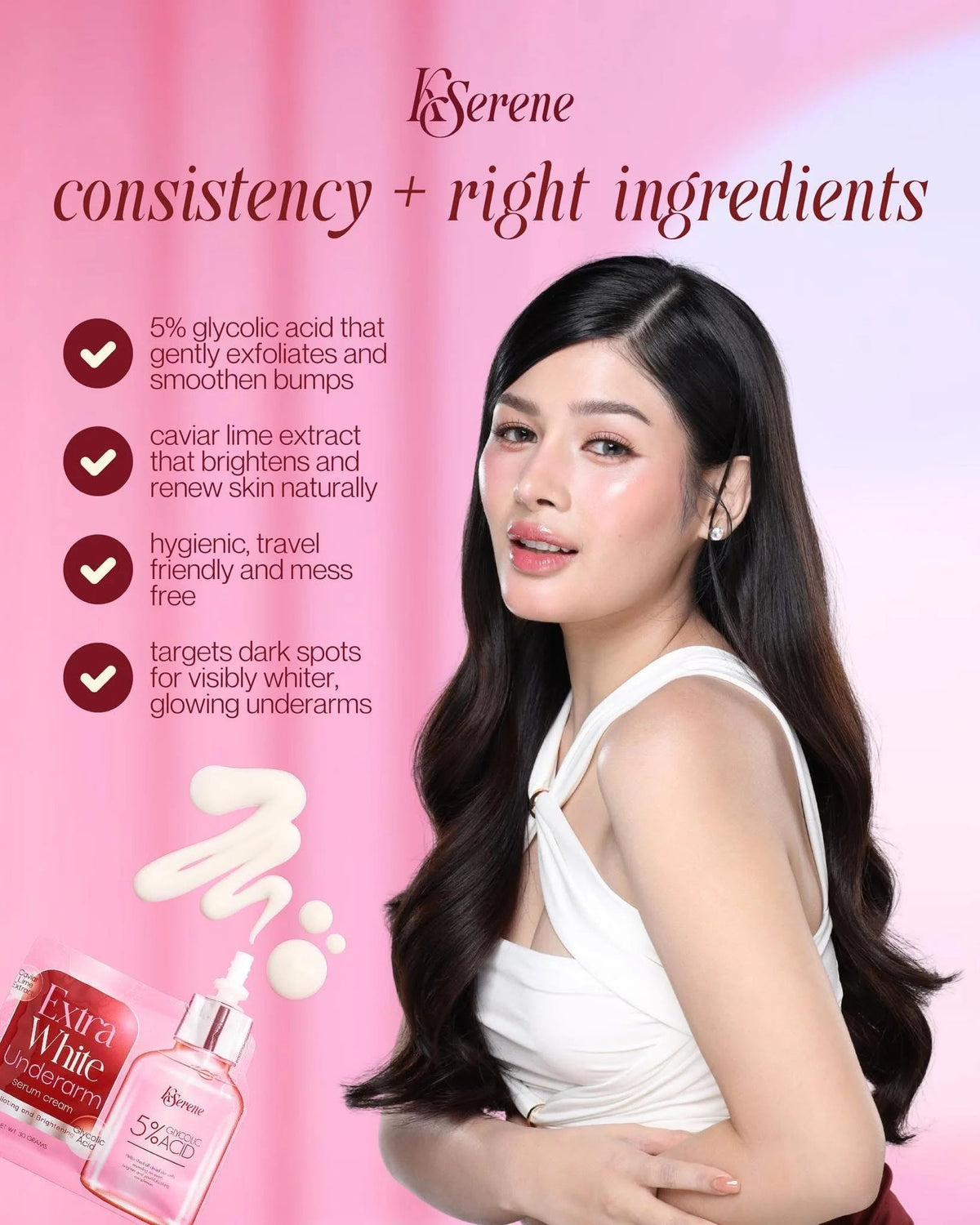 KSerene - Extra White Underarm Cream 30g