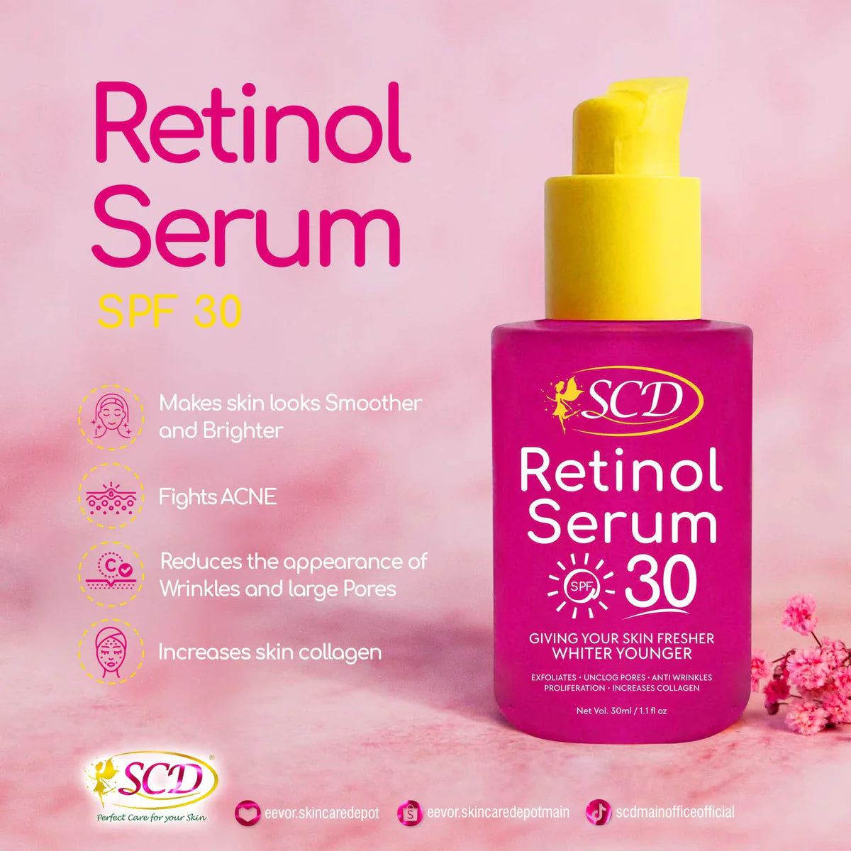 SCD Retinol Serum SPF30 -30ML