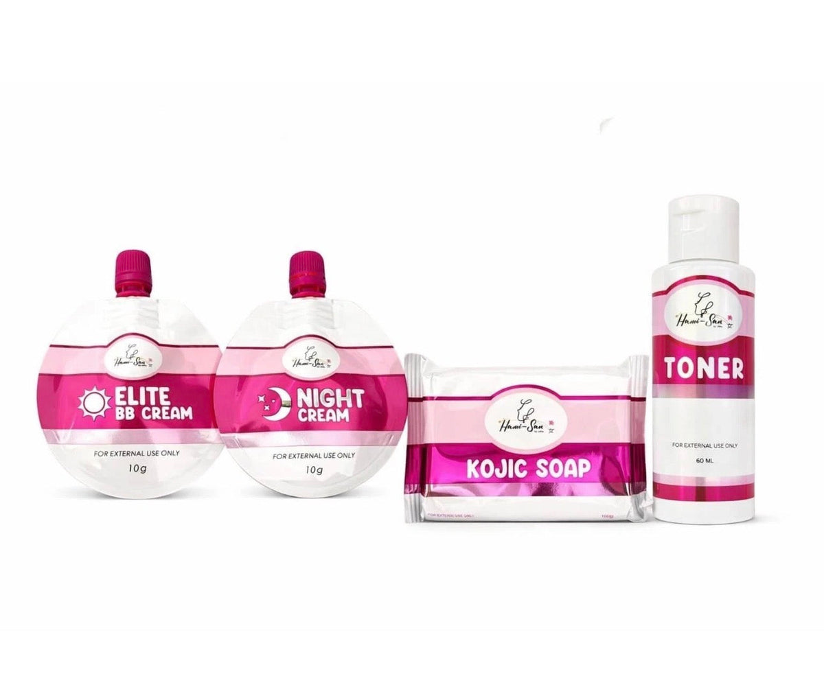 Hami-San New Skin Rejuvenating Set By. Jolina Complete 4-Step Renewal System.