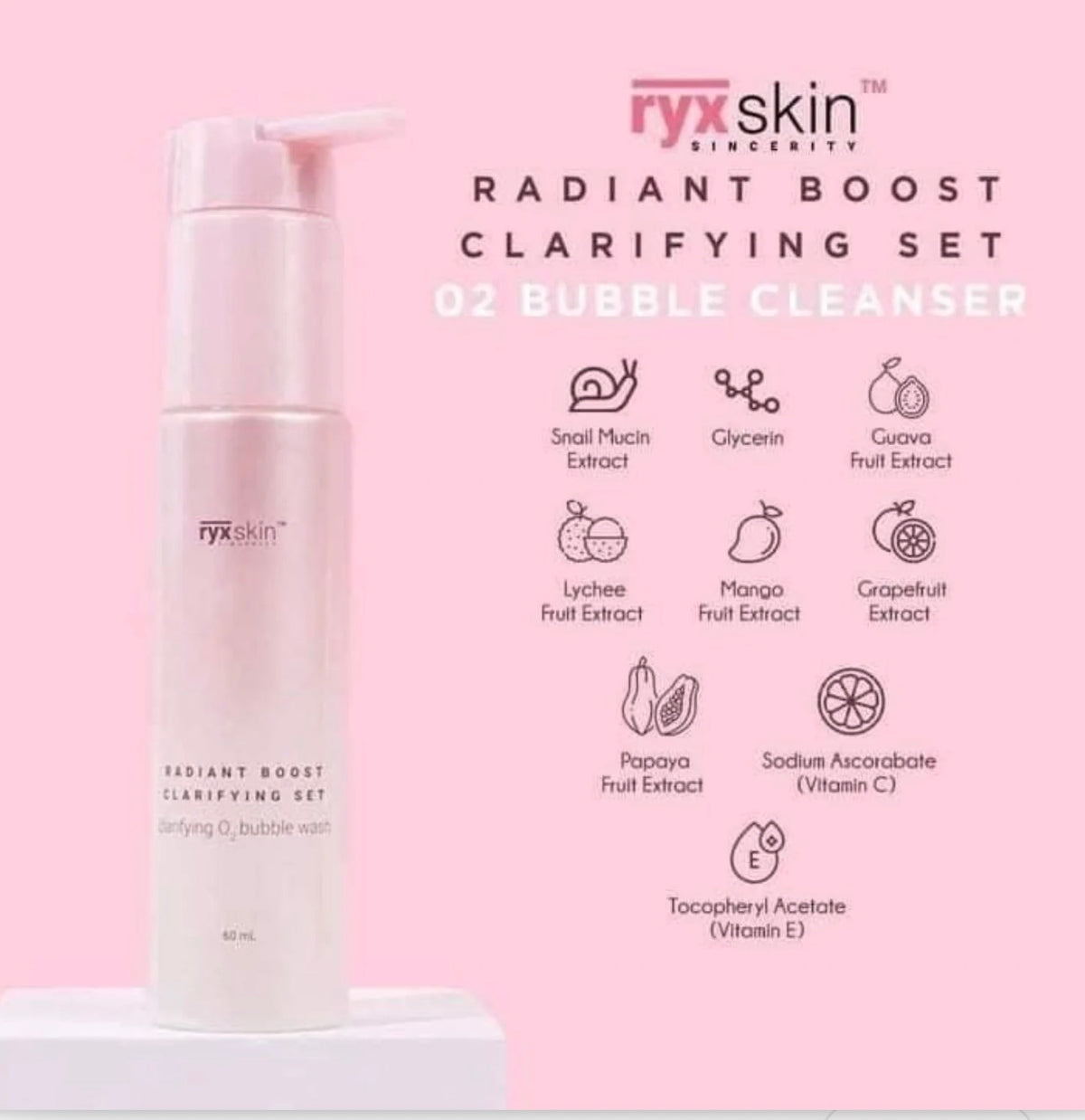 Ryxskin RYX Radiant Boost Clarifying Set