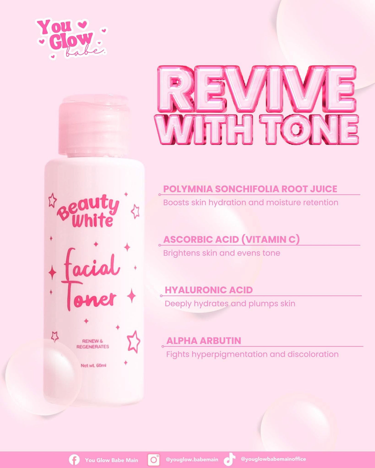 You Glow Babe - Beauty White REJUVE SET - Rejuvenating set