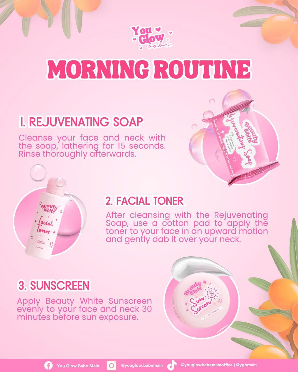 You Glow Babe - Beauty White REJUVE SET - Rejuvenating set