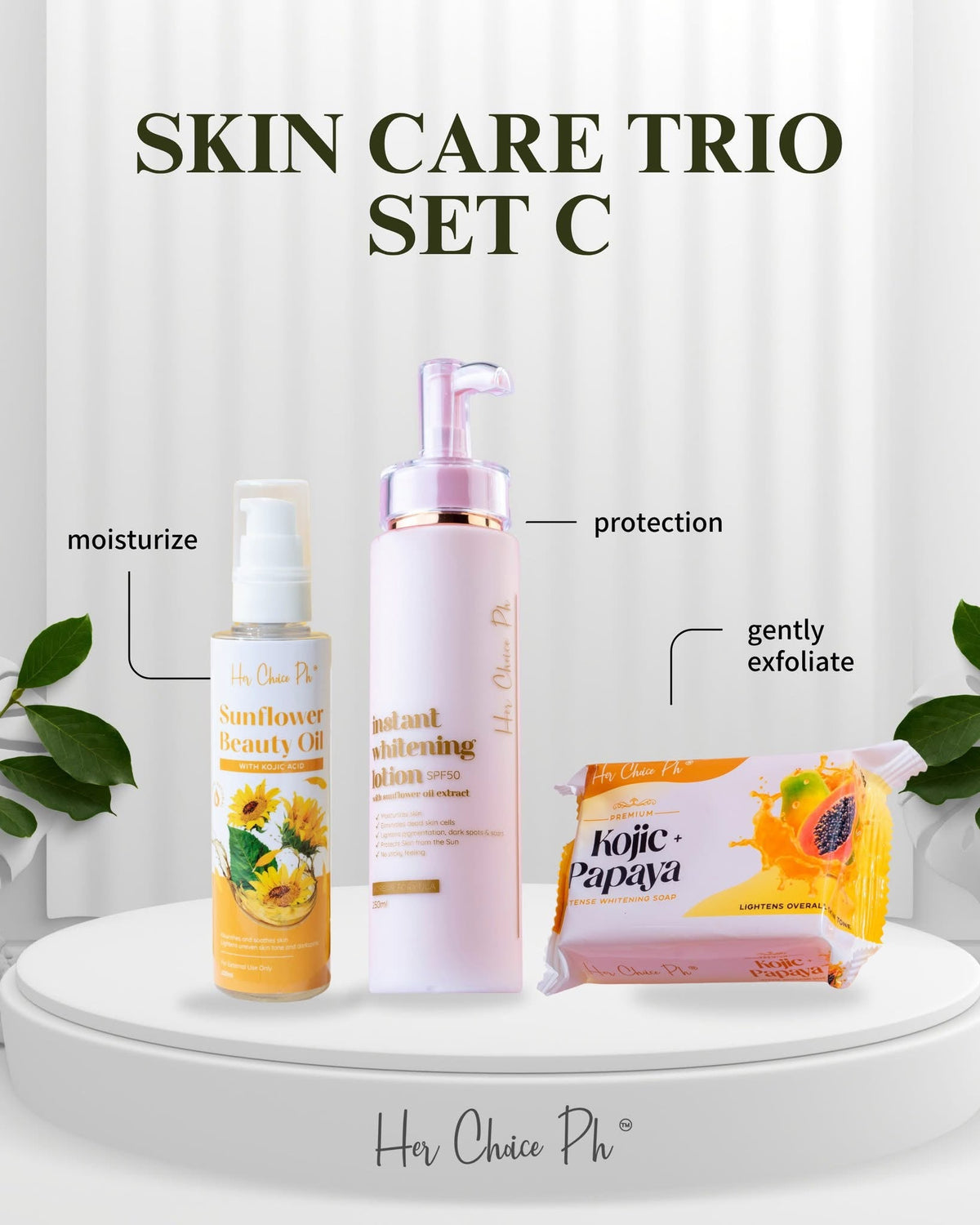 Her Choice Ph - Skin Care Trio Body whitening Set