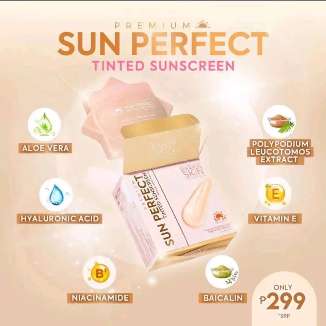 Hikari Skin Essentials Premium Sun Perfect Tinted Sunscreen SPF50 - 50ML