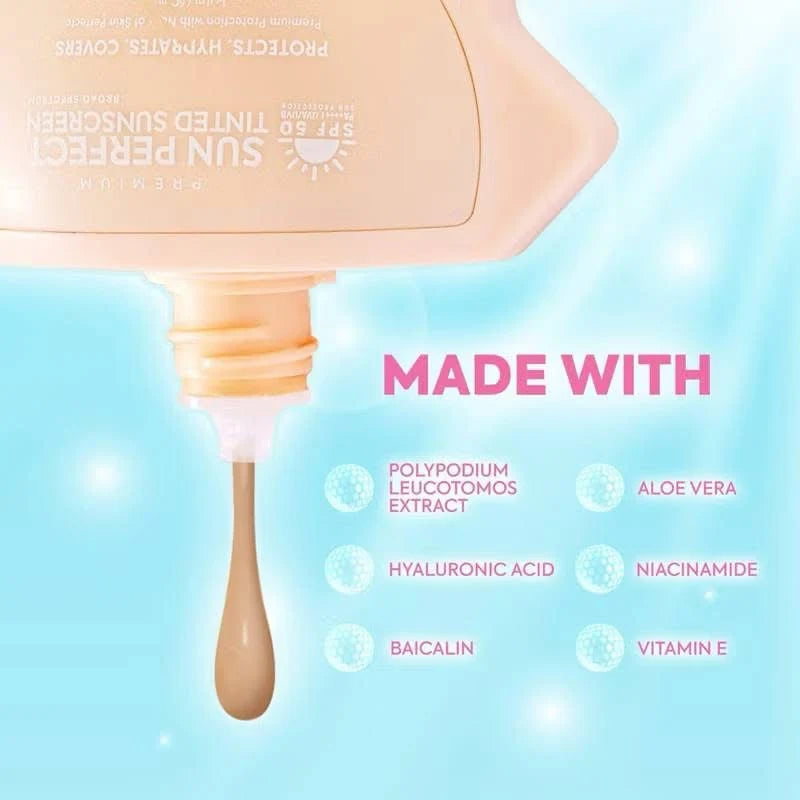 Hikari Skin Essentials Premium Sun Perfect Tinted Sunscreen SPF50 - 50ML