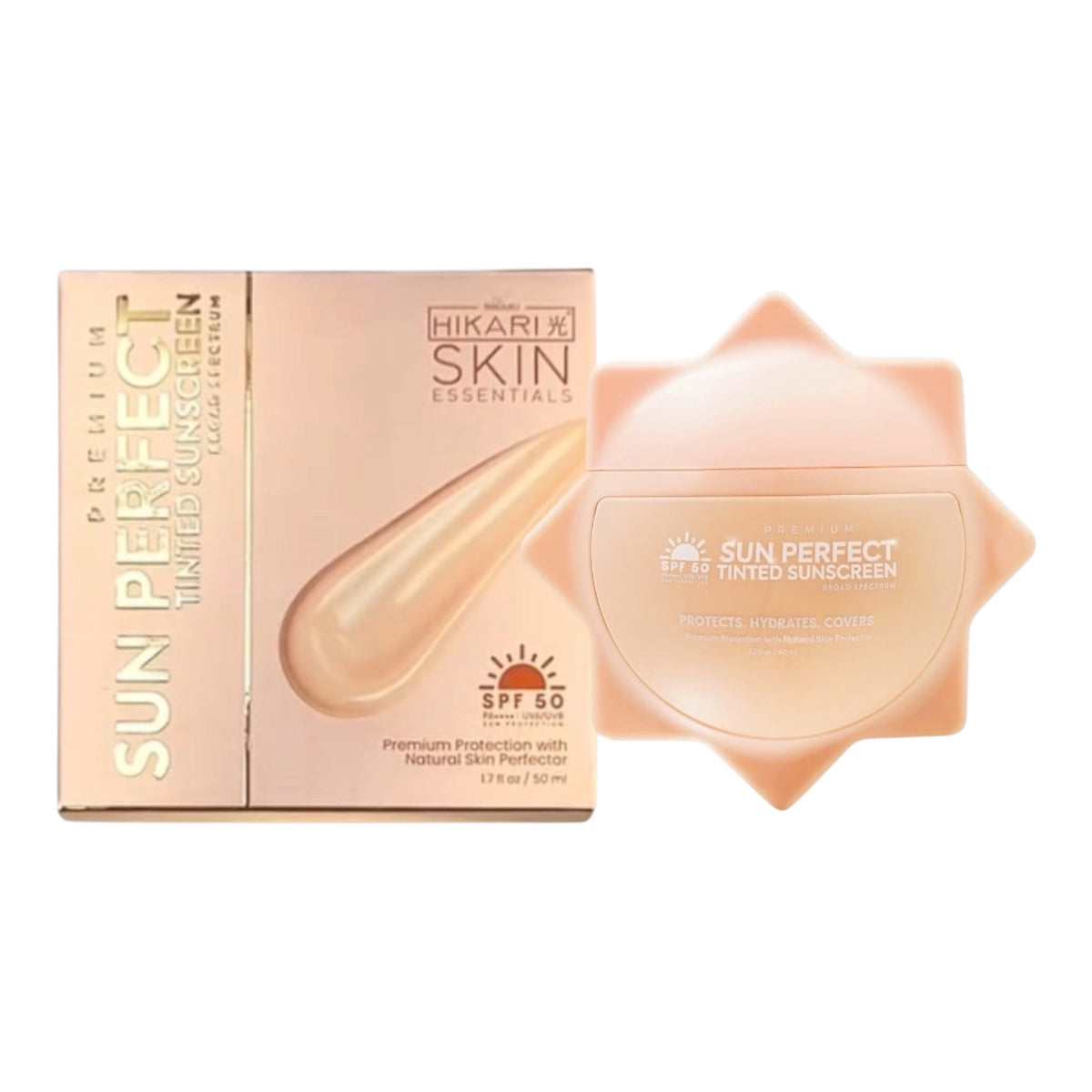 Hikari Skin Essentials Premium Sun Perfect Tinted Sunscreen SPF50 - 50ML