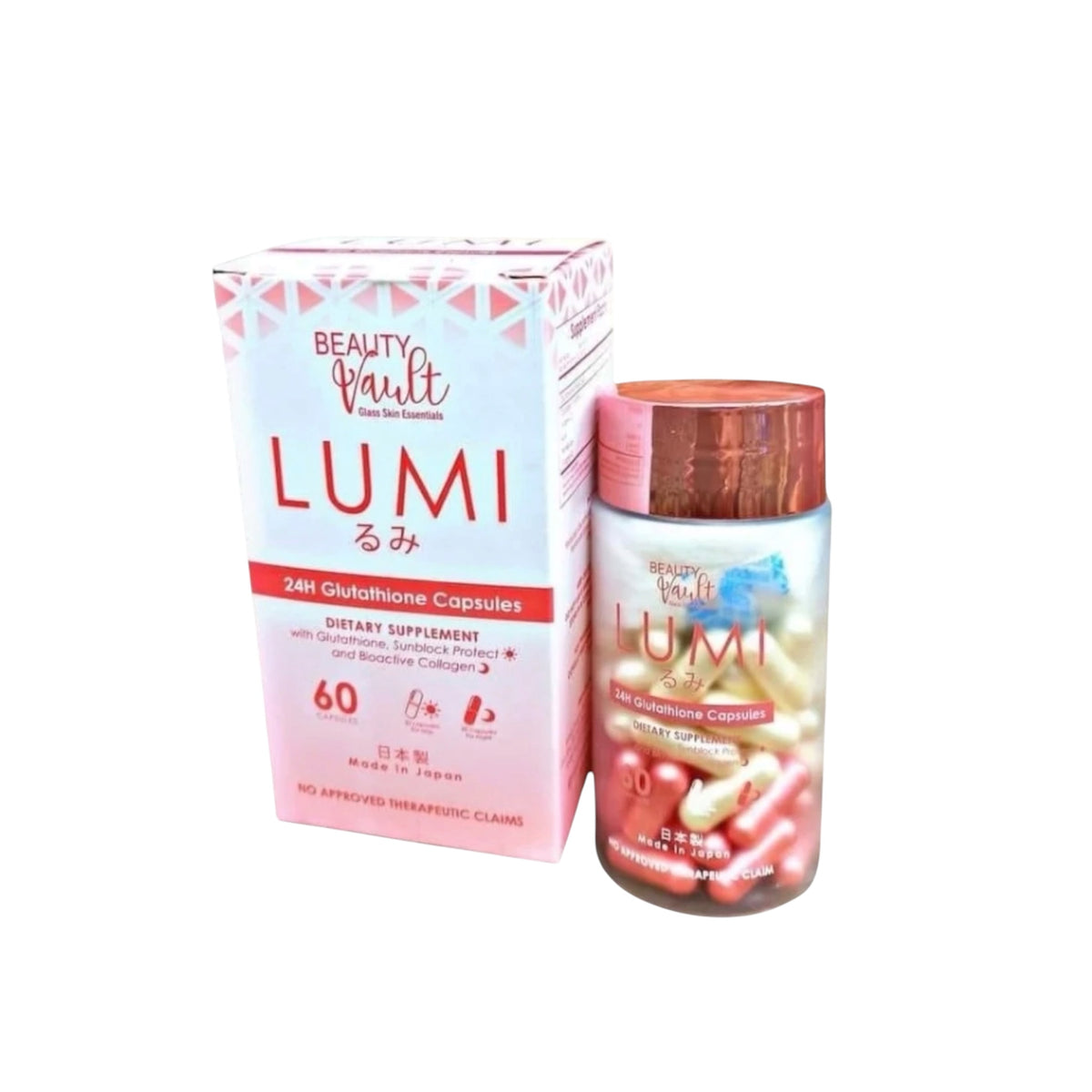 Beauty Vault Lumi 24H GLUTATHIONE -60 Caps