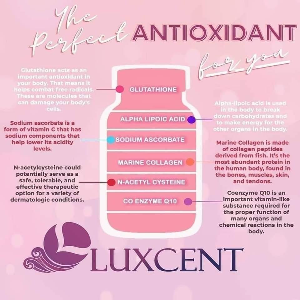 Luxcent Luminous Caps L- Glutathione + Marine collagen 60 capsul