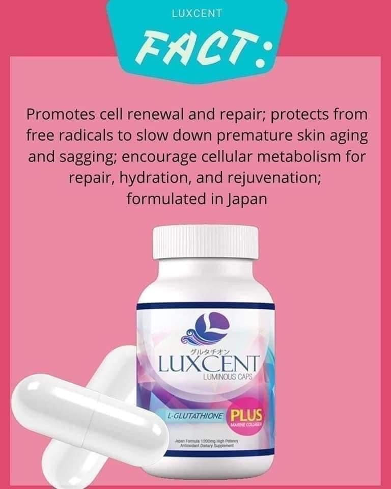 Luxcent Luminous Caps L- Glutathione + Marine collagen 60 capsul